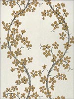 St Albans Grove Metallic Gold on Pearl Wallpaper AT6157 by Anna French Wallpaper for sale at Wallpapers To Go