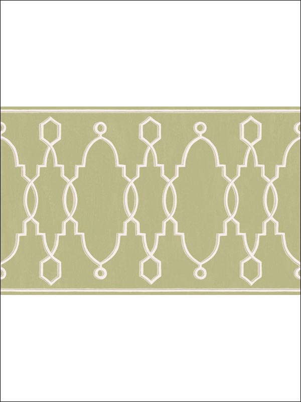 Parterre Leaf Green Border 993012 by Cole and Son Wallpaper for sale at Wallpapers To Go