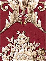 Metallics Leaf Scroll Damask Wallpaper CS35622 by Norwall Wallpaper for sale at Wallpapers To Go