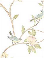 Birds Branches Wallpaper HM26326 by Norwall Wallpaper for sale at Wallpapers To Go