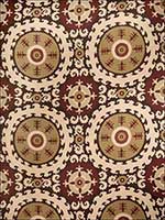 Suzani Sun Henna Fabric 5014102 by Vervain Fabrics for sale at Wallpapers To Go