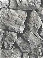 Rock Wall Dark Grey Wallpaper LL36218 by Norwall Wallpaper for sale at Wallpapers To Go