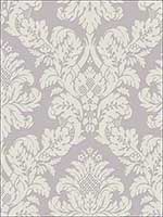 Damask Glitter Wallpaper UK10481 by Seabrook Wallpaper for sale at Wallpapers To Go