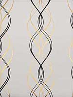 Aurora Black White Gold Wallpaper NW3548 by Antonina Vella Wallpaper for sale at Wallpapers To Go