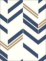 Blue Chevron Stripe Peel And Stick Wallpaper RMK9002WP by York Wallpaper for sale at Wallpapers To Go