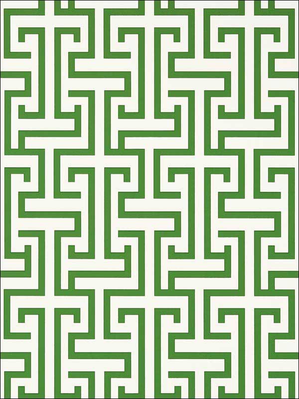 wallpaper sample for Thibaut T75476 Ming Trail Green Wallpaper