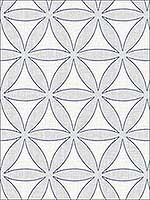 Bohemian Rhapsody Indigo Wallpaper WBP11312 by Winfield Thybony Wallpaper for sale at Wallpapers To Go