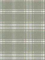 Tartan Soft Green White Wallpaper RM80104 by Casa Mia Wallpaper for sale at Wallpapers To Go