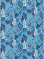 Tropicana Leaves Sky Blue Champlain Fabric RY32012F by Seabrook Wallpaper for sale at Wallpapers To Go