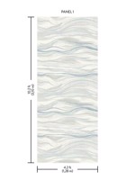Currents 1 Panel Mural Blue Mural DD3841M by Antonina Vella Wallpaper for sale at Wallpapers To Go