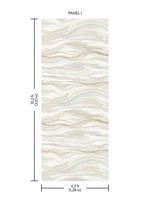Currents 1 Panel Mural Neutral Mural DD3842M by Antonina Vella Wallpaper for sale at Wallpapers To Go