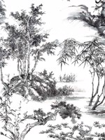 Kyoto Black Fabric AF9829 by Anna French Fabrics for sale at Wallpapers To Go