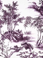 Kyoto Eggplant Fabric AF9830 by Anna French Fabrics for sale at Wallpapers To Go