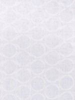 Marbella Circle Embroidery White Fabric AW9120 by Anna French Fabrics for sale at Wallpapers To Go