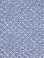 Indian Diamond Blue Fabric F910660 by Thibaut Fabrics for sale at Wallpapers To Go