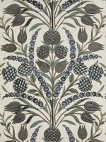 Corneila Purple and Blue Fabric F972600 by Thibaut Fabrics for sale at Wallpapers To Go