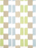 Kasuri Green and Spa Blue Fabric F920836 by Thibaut Fabrics for sale at Wallpapers To Go