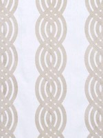 Braid Embroidery Cream Fabric W710804 by Thibaut Fabrics for sale at Wallpapers To Go