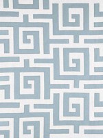 Tulum Applique Spa Blue Fabric W713222 by Thibaut Fabrics for sale at Wallpapers To Go