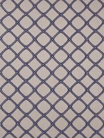 Majuli Embroidery Navy on Flax Fabric W788707 by Thibaut Fabrics for sale at Wallpapers To Go