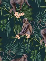 Morris Dark Blue Wallpaper WLD53109W by OhPopsi Wallpaper for sale at Wallpapers To Go