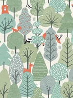 Quillen Green Forest Wallpaper WTG-242197 by Chesapeake Wallpaper for sale at Wallpapers To Go