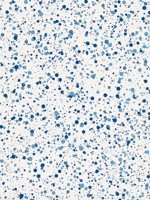 Spatter Navy On White Wallpaper WTG-245781 by Scalamandre Wallpaper for sale at Wallpapers To Go