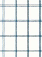 Huntington Plaid Navy Fabric WTG-247905 by Thibaut Fabrics for sale at Wallpapers To Go