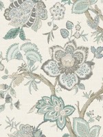 Bernadette Linen Summer Sky French Blue Fabric WTG-255571 by Seabrook Wallpaper for sale at Wallpapers To Go