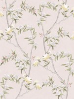 Chinoiserie Pink Wallpaper WTG-257348 by Galerie Wallpaper for sale at Wallpapers To Go