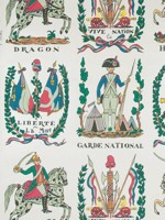 Battle Of Valmy 1792 Multi On White Vinyl Wallpaper WTG-257807 by Brunschwig and Fils Wallpaper for sale at Wallpapers To Go