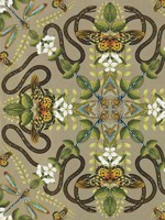 Emerald Forest Gilver Wallpaper WTG-259461 by Clarke and Clarke Wallpaper for sale at Wallpapers To Go