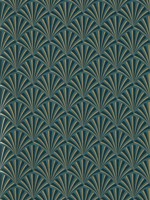 Chrysler Teal Wallpaper WTG-260001 by Clarke and Clarke Wallpaper for sale at Wallpapers To Go