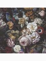 Allure Black Floral Wallpaper WTG-262688 by Graham and Brown Wallpaper for sale at Wallpapers To Go