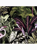 Midnight Tropic Green Tropical Wallpaper WTG-262762 by Graham and Brown Wallpaper for sale at Wallpapers To Go