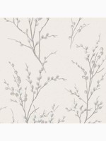 Pussy Willow Off White and Steel Wallpaper WTG-262879 by Laura Ashley Wallpaper for sale at Wallpapers To Go