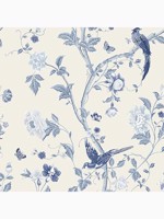 Summer Palace Royal Blue Wallpaper WTG-262908 by Laura Ashley Wallpaper for sale at Wallpapers To Go