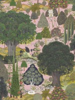 Jardin Sauvage Green Brown Grey Pink Wallpaper WTG-265002 by Mind the Gap Wallpaper for sale at Wallpapers To Go