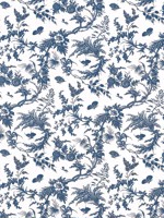 Newlands Toile Blue Fabric WTG-266786 by Anna French Fabrics for sale at Wallpapers To Go