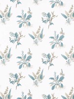 Woodland Beige and Soft Blue Fabric WTG-266799 by Anna French Fabrics for sale at Wallpapers To Go