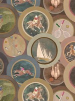 Sporting Life Woodsmoke Wallpaper WTG-267025 by Mulberry Home Wallpaper for sale at Wallpapers To Go