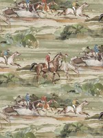 Morning Gallop Antique Wallpaper WTG-267034 by Mulberry Home Wallpaper for sale at Wallpapers To Go
