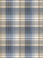 Mulberry Ancient Tartan Indigo Wallpaper WTG-267045 by Mulberry Home Wallpaper for sale at Wallpapers To Go