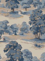 Sherwood Blue Glade Wallpaper WTG-267980 by Advantage Wallpaper for sale at Wallpapers To Go