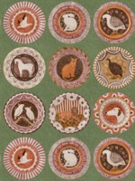 Robinas Dinner Party Green Wallpaper WTG-268728 by G P & J Baker Wallpaper for sale at Wallpapers To Go