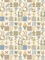 Potato Print Sage Wallpaper WTG-268741 by G P & J Baker Wallpaper for sale at Wallpapers To Go