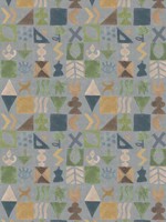 Potato Print Blue Wallpaper WTG-268743 by G P & J Baker Wallpaper for sale at Wallpapers To Go