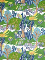 Albero Green and Blue Fabric WTG-271311 by Thibaut Fabrics for sale at Wallpapers To Go