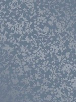 Shimmering Floral Canopy on Foil Blue Wallpaper WTG-272269 by Veer Decor Wallpaper for sale at Wallpapers To Go