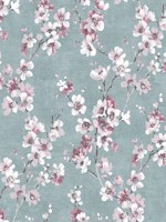 Blossom Reveries Blue Wallpaper WTG-272270 by Veer Decor Wallpaper for sale at Wallpapers To Go